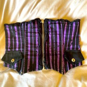 LipService pinstripe corset